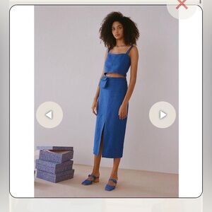 Paloma Wool two piece linen set